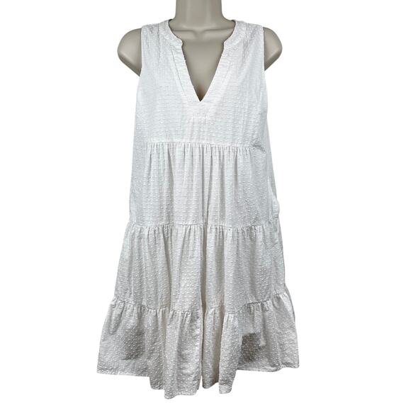 Tuckernuck Pomander Place White Swiss Dot Sleeveless Kenzo Dress Small Cotton - Picture 6 of 16